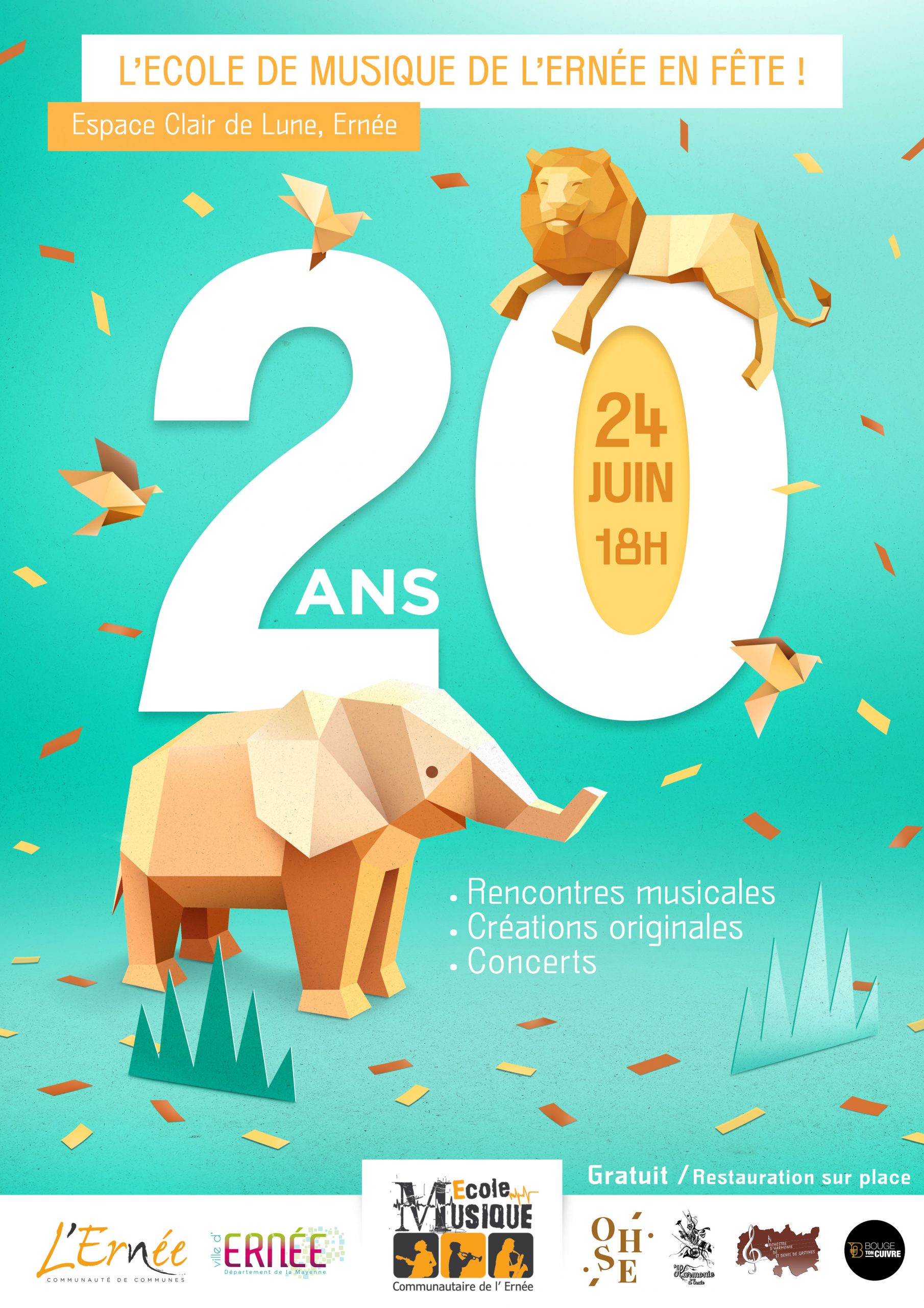 20 ans de l'Ecole de Musique de l'Ernée