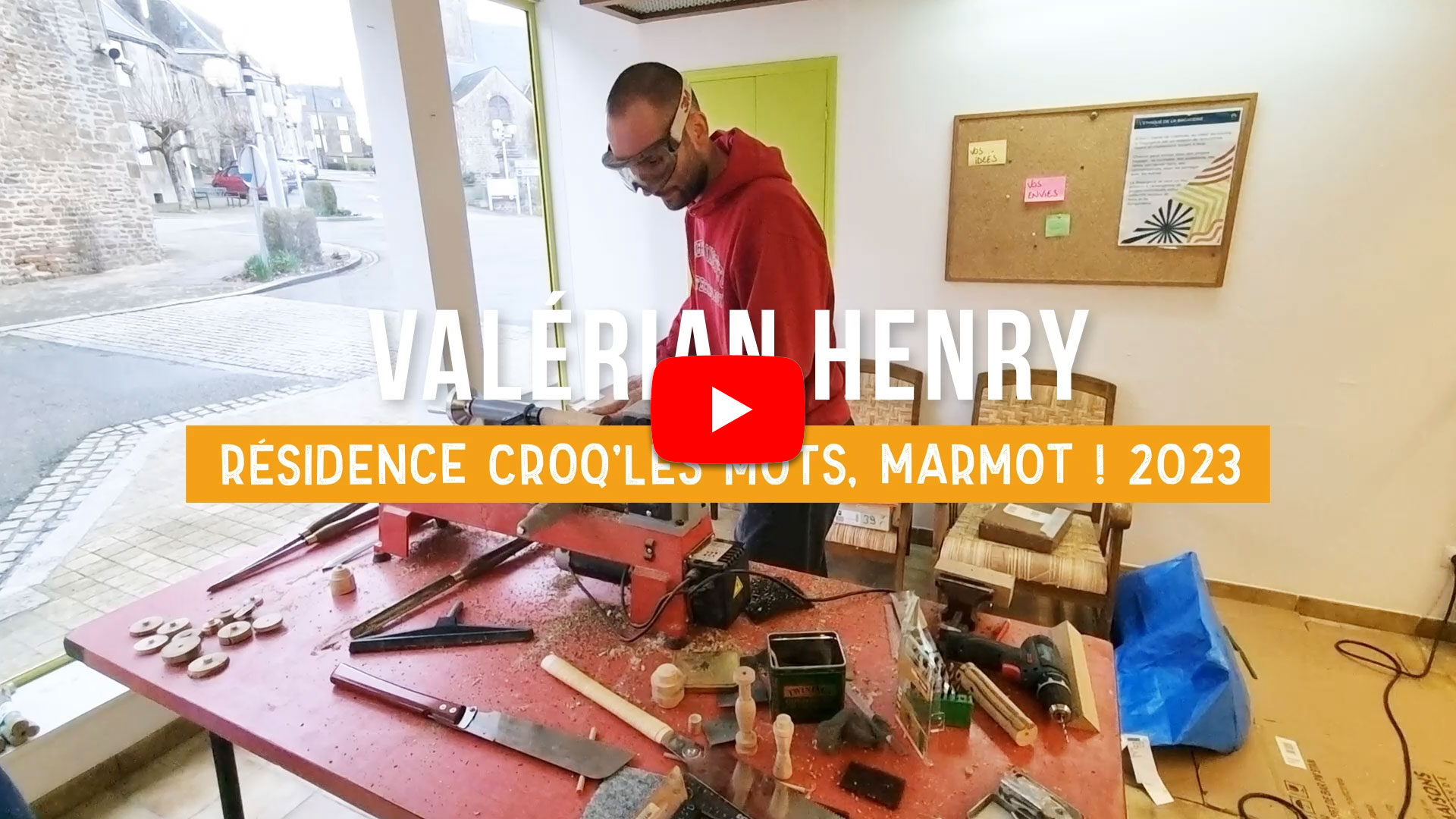 Valérian Henry – un artiste designer en résidence / Croq’ les mots, marmot ! 2023