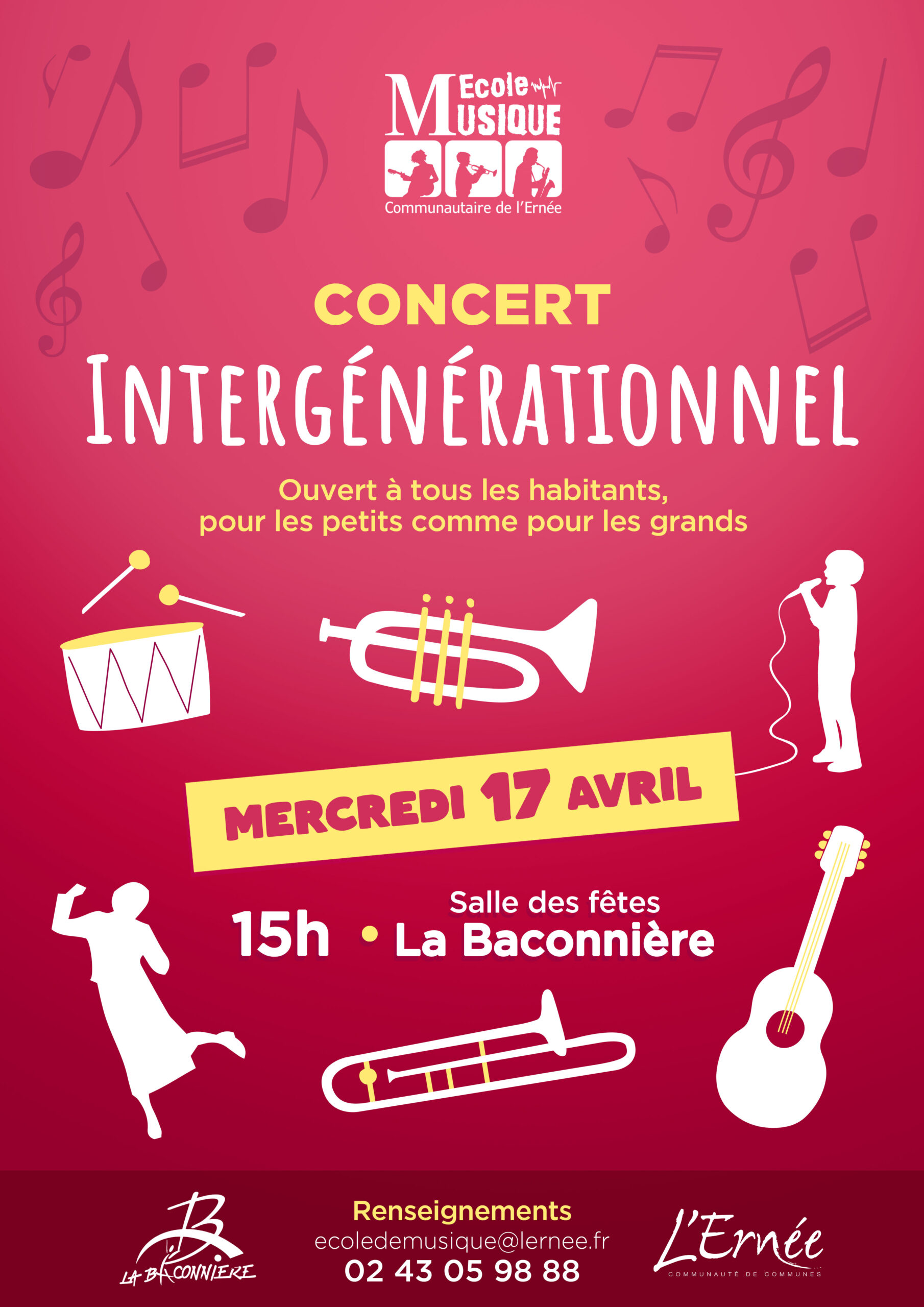 Concert Intergénérationnel – École de Musique de l’Ernée