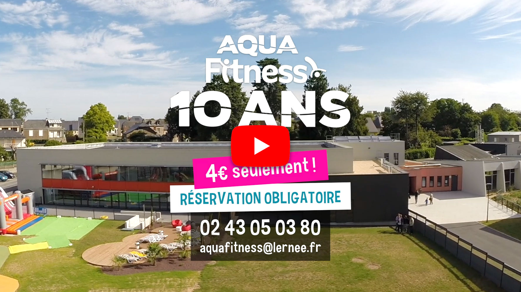 Fêtons ensemble les 10 ans de l’AquaFitness, les 4 et 6 avril !