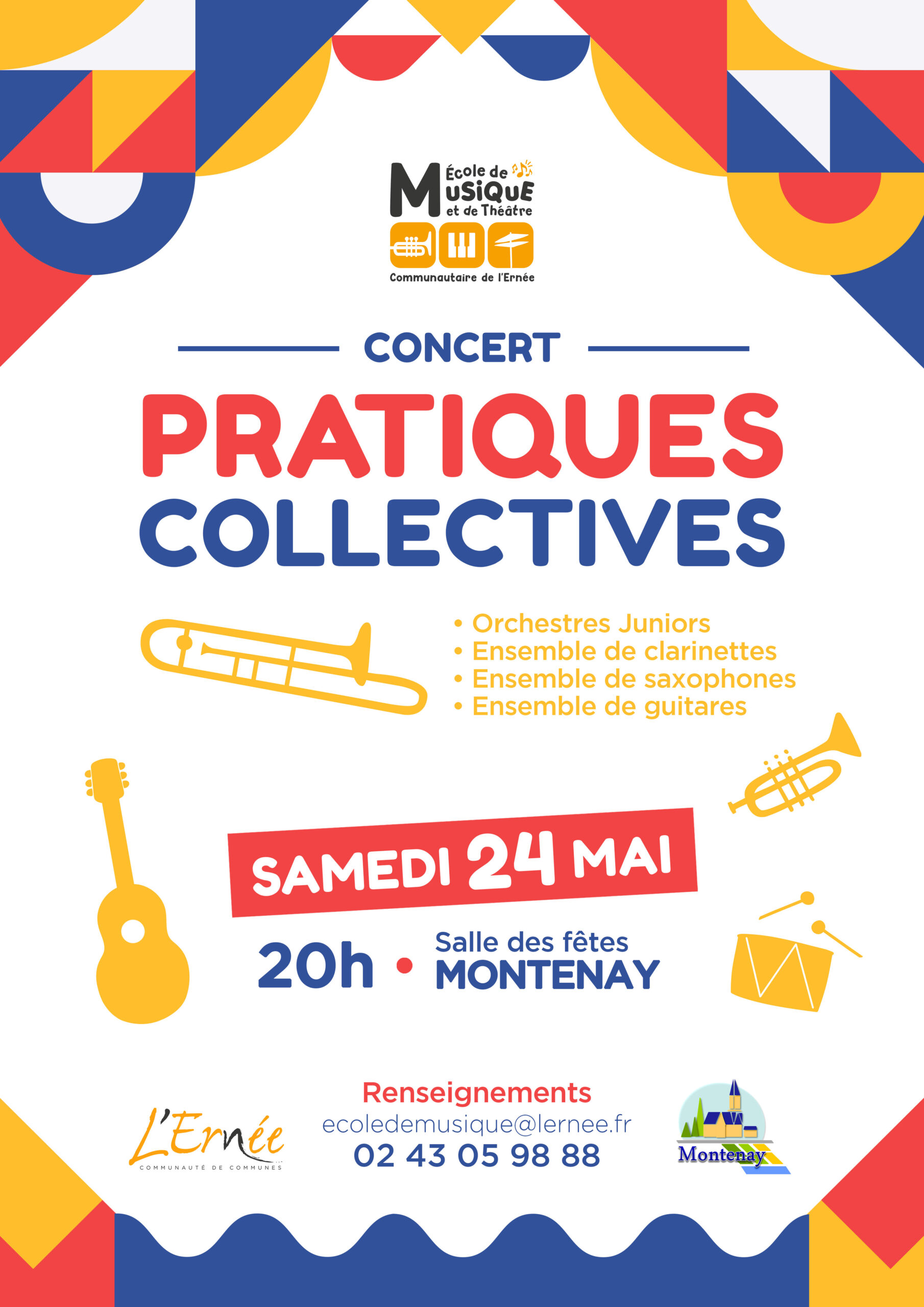 Concert - Pratiques collectives • École de Musique de l'Ernée