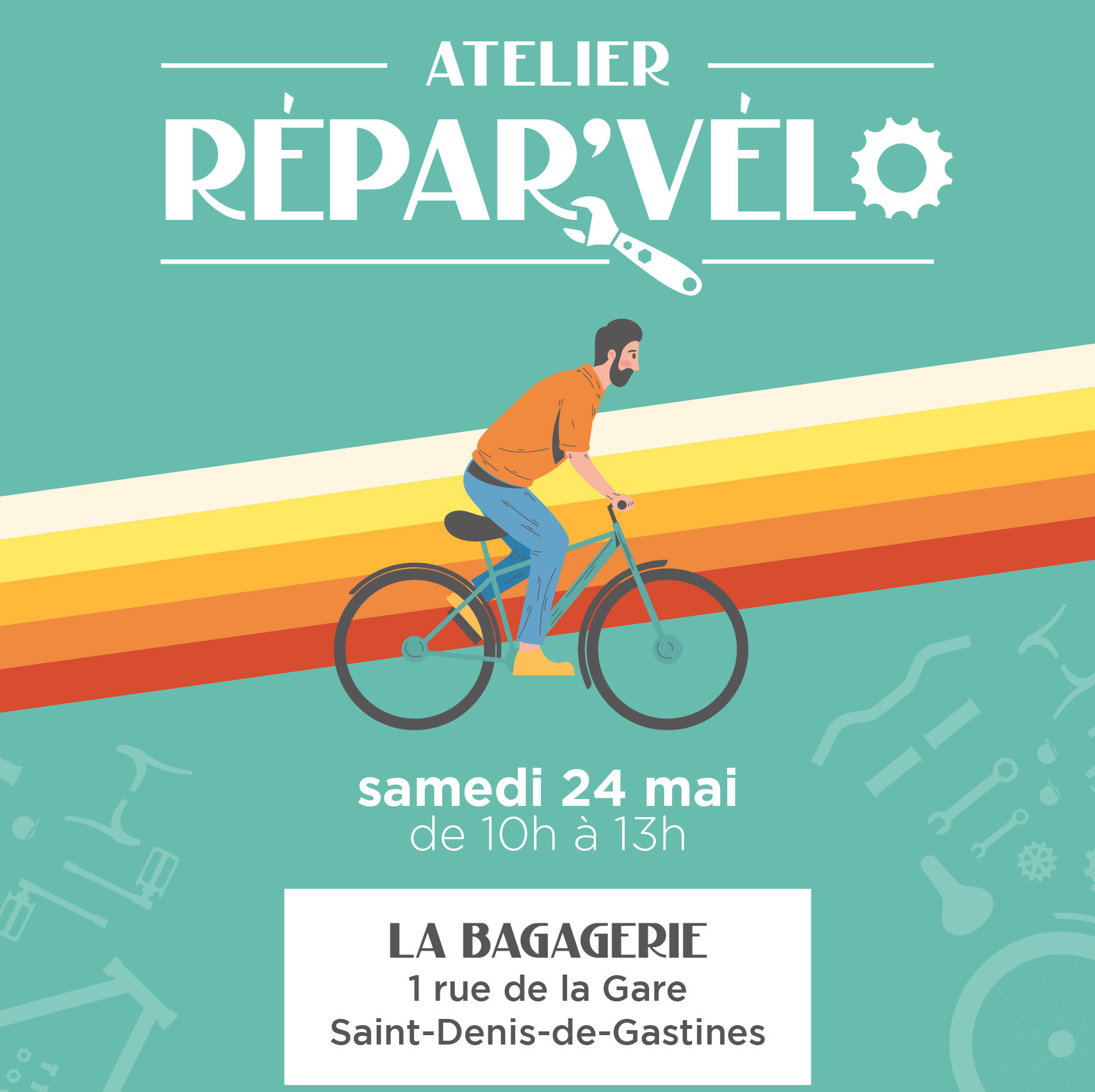 Atelier Répar’Vélo à la Bagagerie – Saint-Denis-de-Gastines • Défi Mobilité 2025