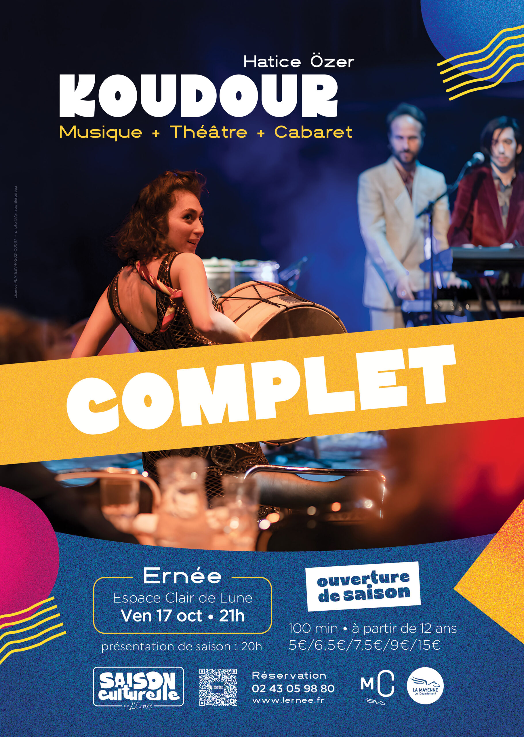 SPECTACLE COMPLET : Koudour – Hatice Özer / musique + théâtre + cabaret