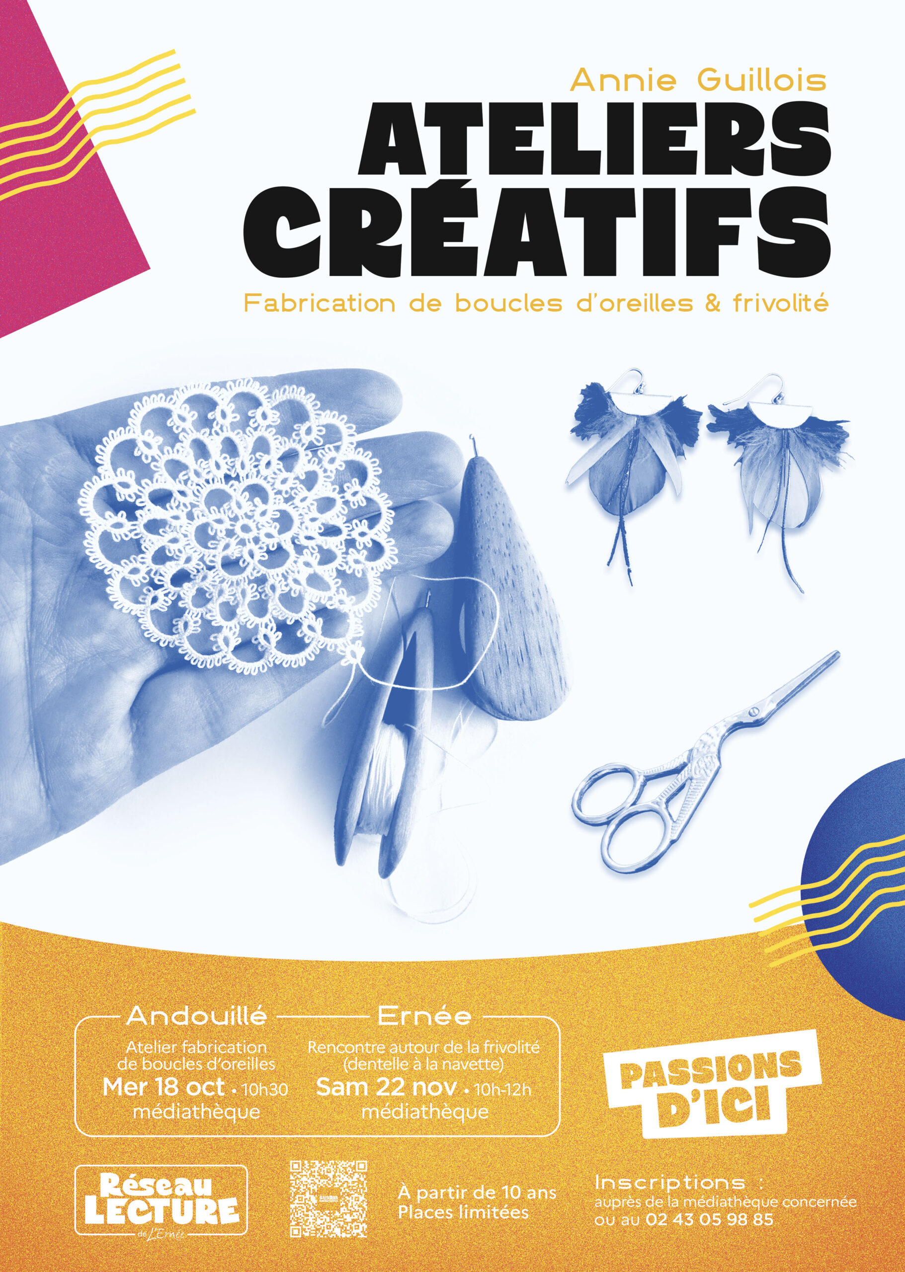 Réseau lecture / Passions d’ici • Ateliers créatif avec Annie Guillois