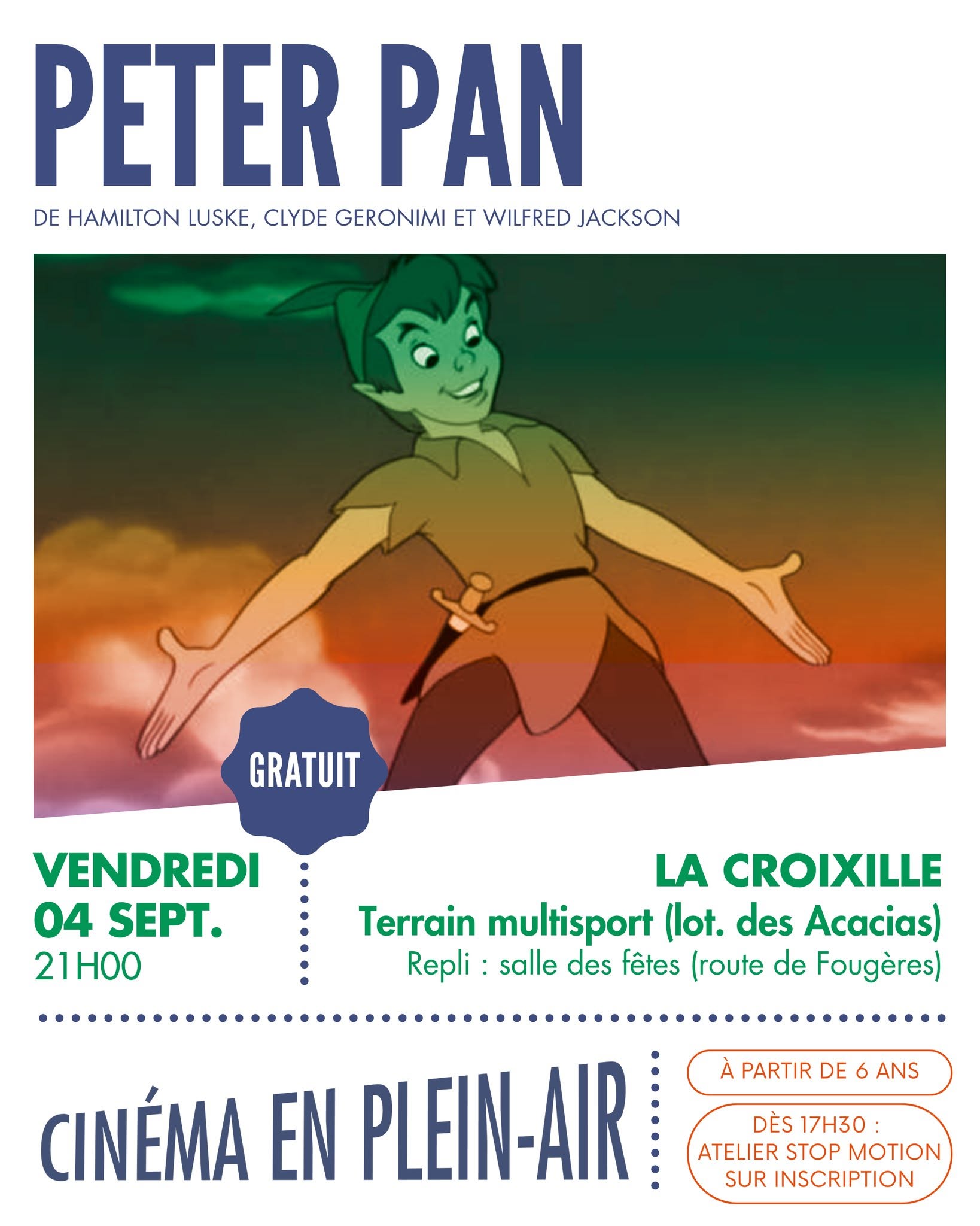 Ciné Plein-air • Peter Pan / La Croixille
